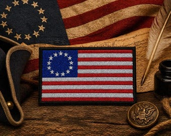 Amerikanische Flagge Patch/Bügelbild 1776/US Betsy Ross Unabhängigkeitskrieg 1776 Patch/Militär Flagge Patch/Flagge Patch/Flagge Geschenk