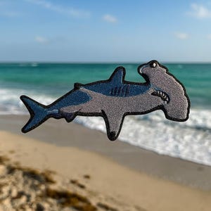 Hammerhead Shark Patch Embroidered Iron-On Sew-On Marine Animal Applique for Jackets Backpacks Vest Hat Bag – Scuba Diver Gift Beachwear