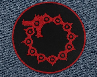 Wrath Sin Patch/Seven Deadly Sins Patch/Sew-On Applique for Cosplay, Jacket, Backpack, Costume/Anime Patch/Gamer Patch/Gothic Patch/Badge