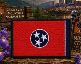 Tennessee State Flagge Patch / Aufnäher / Aufnäher / Aufnäher / Aufnäher auf Kleidung Uniform Weste / Jacke Rucksack