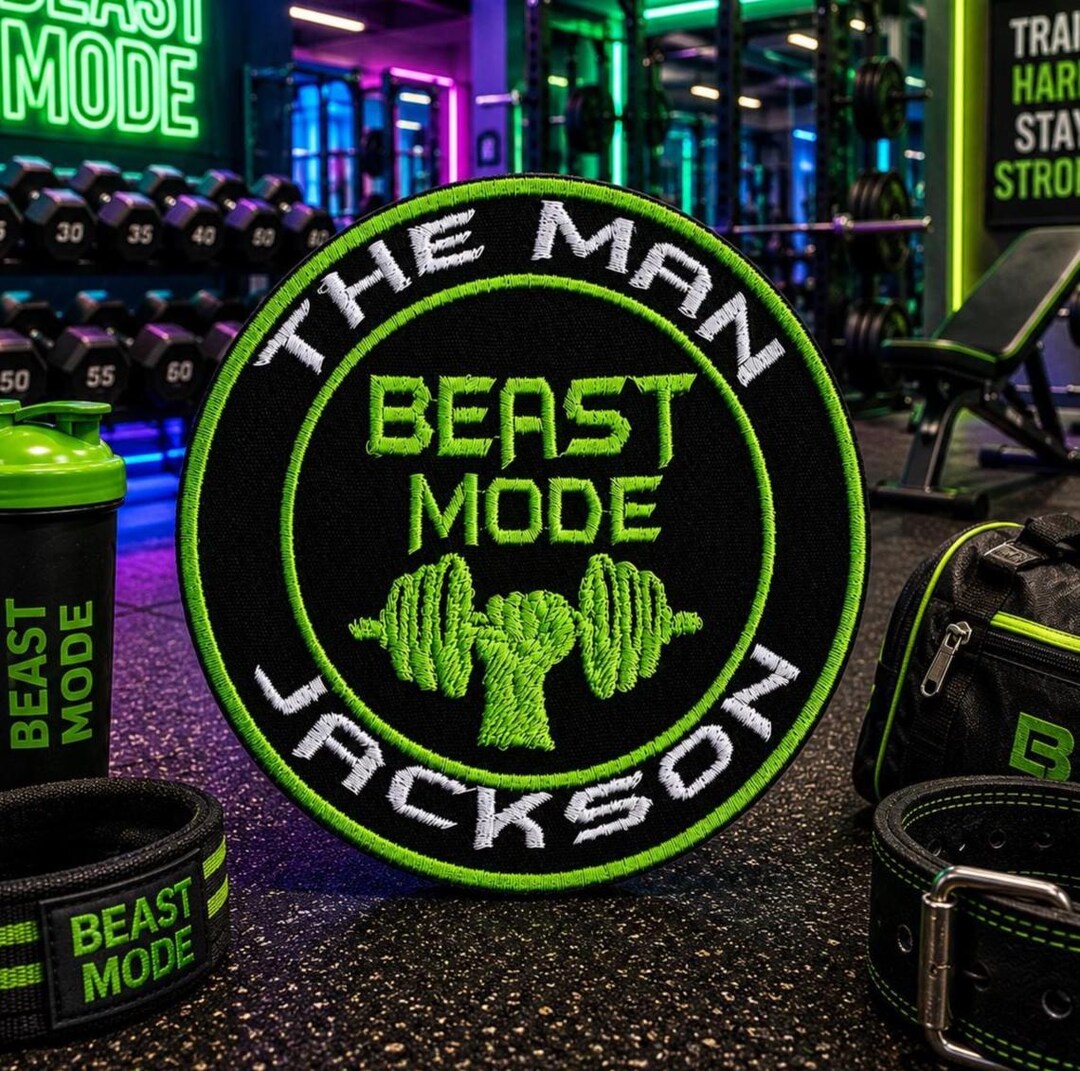 Personalized Beast Mode Patch/iron-on Patch/custom Embroidered Patch ...
