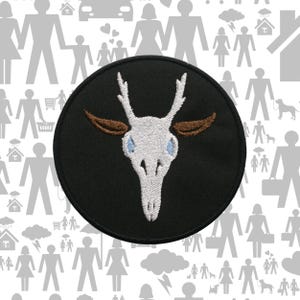 Wendigo Patch Embroidered Iron-On Applique Vest Clothing Backpack Costume, Bigfoot Cryptid Creature North America Folklore Myth Scary Horror