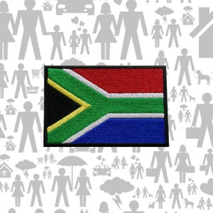 South Africa Patch Embroidered DIY Iron-on/Sew-on Premium Applique Shoulder Uniform Vest Jacket Costume Biker Club Military Veteran Explorer