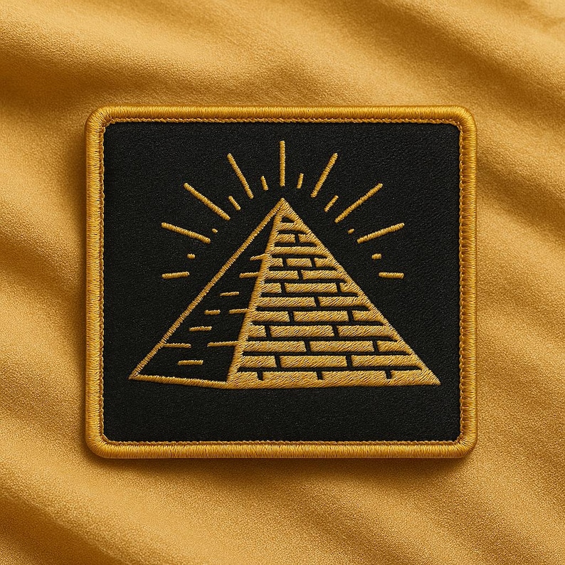 Egypt Pyramid Patch–pyramid/pharaoh/history/death Mask Iron-on or Sew ...