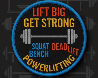 Fitness Motivatiepatch No Pain No Gain Gym opstrijkbare of opgenaaide workoutbadge voor jassen, rugzakken en sporttassen Lift Heavy Appliqué