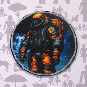 Toppa da astronauta retrò, da stirare e cucire, per tuta spaziale, per giacca, zaino, gilet, costume da giocatore di fantascienza, cosplay, nerd, collezione Galaxy Gear