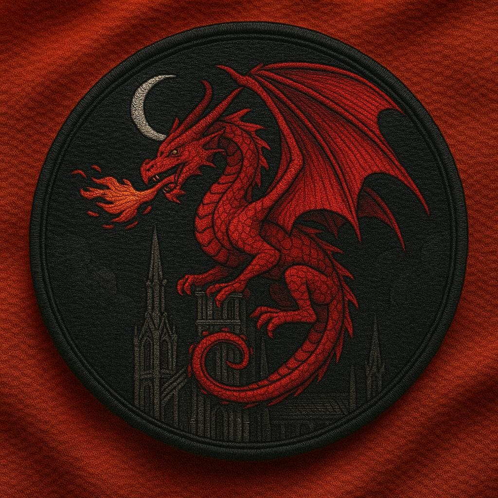 Ecusson Patche Dragon Fantastique Médiéval Patch Brodé Thermocollant - Foto 8