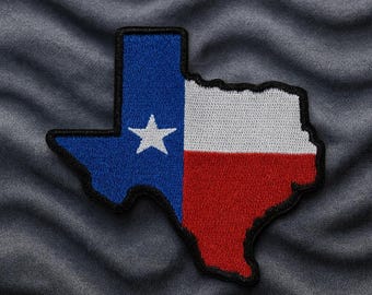 Texas State Aufnäher/Bügelbilder/Aufnäher für die Schulter, Uniform, Weste, Jacken/Biker Aufnäher/MC Club Aufnäher/Militär aufnähen