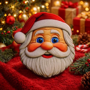 Naszywka z motywem Świętego Mikołaja, do naprasowania, do przyszycia, do kurtki, plecaka, kamizelki, odzieży, skarpet choinkowych, torby prezentowej, świątecznej, na Biegun Północny