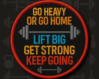 Fitness Motivatiepatch No Pain No Gain Gym opstrijkbare of opgenaaide workoutbadge voor jassen, rugzakken en sporttassen Lift Heavy Appliqué