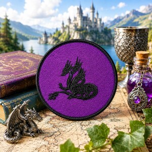 Hydra Halloween Mythical Movie Themed Anime Cartoon Embroidered Patch Iron-On Applique, Cosplay Vest Clothing Badge Patch DIY