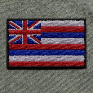 Parche hawaiano DIY para planchar o coser, aplique premium para hombro, uniforme, chaleco, chaqueta, disfraz, club de motociclistas, veterano militar, explorador