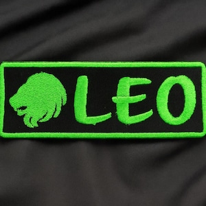 Leeuw sterrenbeeld patch/leeuw patch/strijkpatch/naaistenen appliqué voor kleding, jas, hoeden, rugzakken, horoscooppatch/hemels