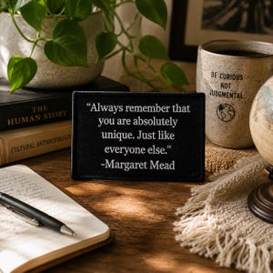 Margaret Mead Quote Patch/Iron-On Patch/Motivational & Inspirational Badge/Embroidered Sew-On Applique for Clothing Jacket Backpack