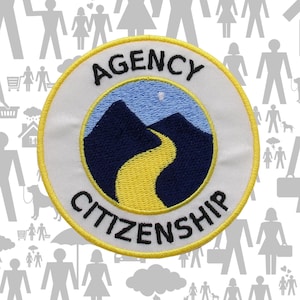 Agency Citizenship Patch/Merit Badge/Scout Style Iron-On Embroidered Applique for Jackets, Backpacks/Camping Gear/Kids Patch/DIY Embroidery