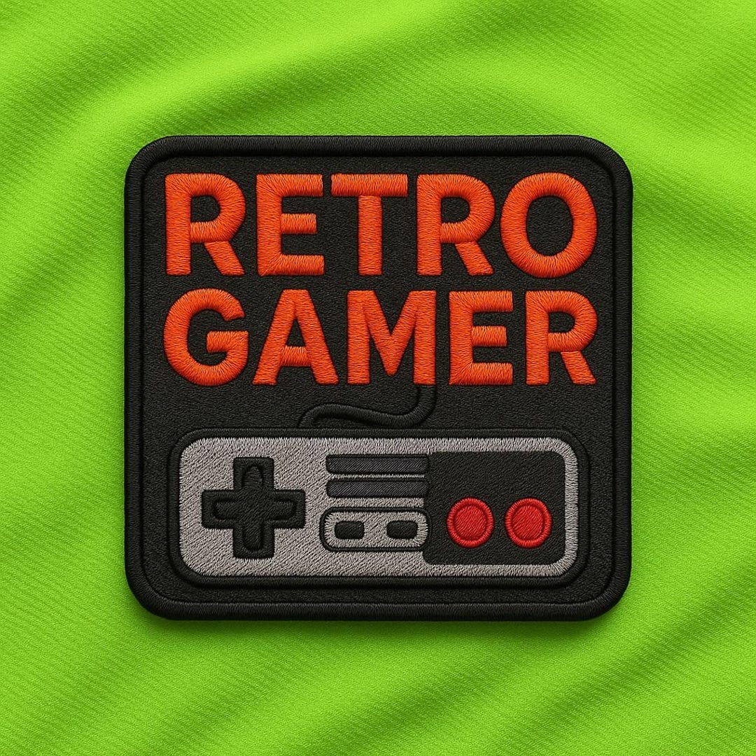 Retro Gamer Logo Patch/iron-on Patch/controller Patch/sew-on Applique ...