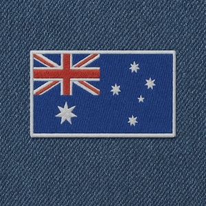 Parche termoadhesivo de la bandera de Australia, ideal para chaleco de uniforme de hombro, chaqueta, viajes, club de motociclistas, veterano militar, explorador, bricolaje.