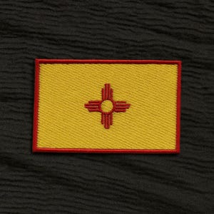Parche de la bandera del estado de Nuevo México, termoadhesivo, para coser o para uniformes, chaquetas y equipo, para club de motociclistas y veteranos militares.