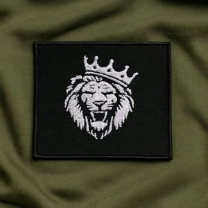 Majestic Lion Patch/Iron-On Patch/Sew-On Applique for Jacket, Backpack, Clothing/King of the Jungle/Alpha Predator/Big Cat Patch