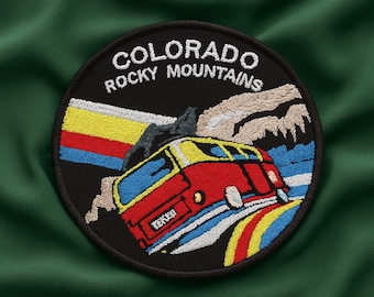 Rocky Mountain Park Patch/Iron-On Patch/Embroidered Sew-On Applique for Jackets & Backpacks/Clothing/Nature Badge/Hiking Patch/Camping Patch