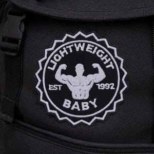 Parche ligero de bebé termoadhesivo para coser o aplicar en el gimnasio, ideal para chaquetas, chalecos, mochilas, insignias de culturista, motivación fitness y vida en el gimnasio.