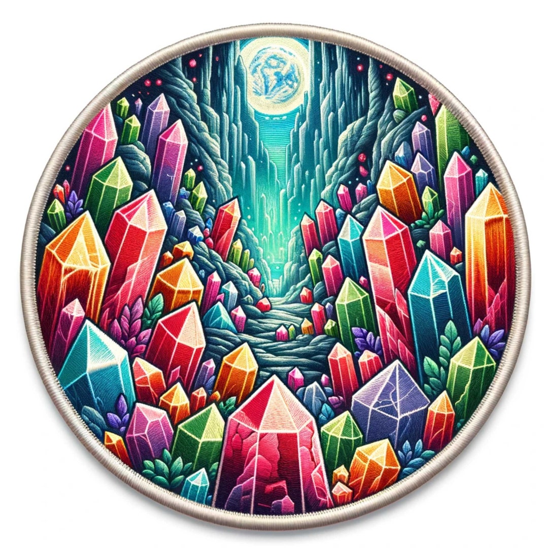 Cave Crystals Patch Iron-on/sew-on DIY Applique Clothing Vest Jacket ...