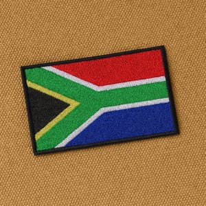 Parche de Sudáfrica DIY para planchar o coser, aplique premium para hombro, uniforme, chaleco, chaqueta, disfraz, club de motociclistas, veterano militar, explorador