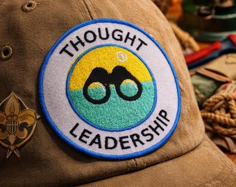 Thoughtful Leadership Patch/Merit Badge/Scout Style Iron-On  Applique for Jacket, Backpack/Camping Gear/Kids Patch/DIY Embroidery