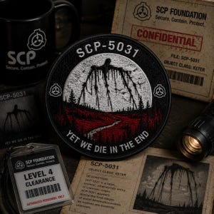 SCP-5031 Monster Patch/Iron-On Patch/Paranormal Badge/Cryptid Creature/Gothic Badge/Sew-On Applique for Clothing Vest/Jacket Hats Backpack