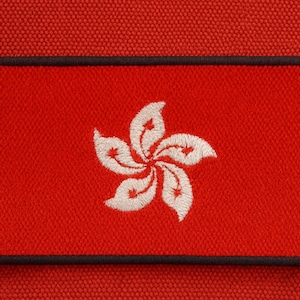 Parche de bandera de Hong Kong DIY, termoadhesivo o cosido, aplique premium para hombro, uniforme, chaleco, chaqueta, disfraz, club de motociclistas, veterano militar