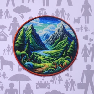 Berg Aufnäher/Aufnäher für Jacken & Rucksäcke/Kleidung/Hüte/Natur Abzeichen/Natur Geschenk/Wilderness/Abenteuer Patch/Park Patch