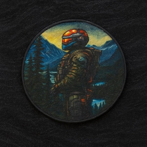 Patch de ficção científica/remendo de armadura de soldado espacial/remendo termocolante/aplicação de costura para mochilas, jaquetas, fantasias de cosplay/equipamentos táticos militares/equipamentos de batalha
