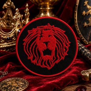 Seven Deadly Sins Pride Sin Patch/Iron-On Patch/Anime Gamer/Gothic/Lion/Sew-On Applique for Clothing Vest/Jacket Backpack Cosplay Costume