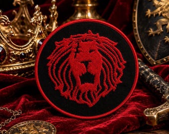 Seven Deadly Sins Pride Sin Patch/Iron-On Patch/Anime Gamer/Gothic/Lion/Sew-On Applique for Clothing Vest/Jacket Backpack Cosplay Costume