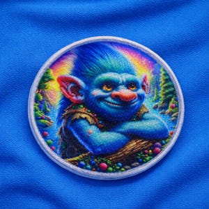 Parche de troll termoadhesivo para coser o planchar, ideal para mochilas, chaquetas, chalecos, disfraces de cosplay, equipo de batalla de mazmorras, hechiceros y LARP.