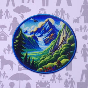 Berg Aufnäher/Aufnäher für Jacken & Rucksäcke/Kleidung/Hüte/Natur Abzeichen/Natur Geschenk/Wilderness/Abenteuer Patch/Park Patch