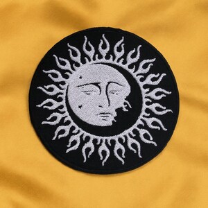 Sun Patch/Celestial Patch/Iron-On Patch/Sew-On Applique for Clothing, Jackets, Backpacks, Mystical Symbol, Astrology Gift