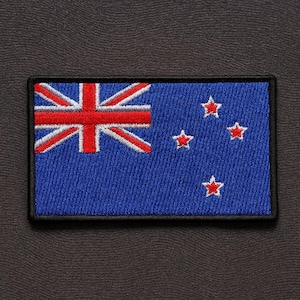 Parche termoadhesivo de la bandera de Nueva Zelanda para chaleco de uniforme de hombro, chaqueta, viajes, club de motociclistas, veterano militar y explorador.