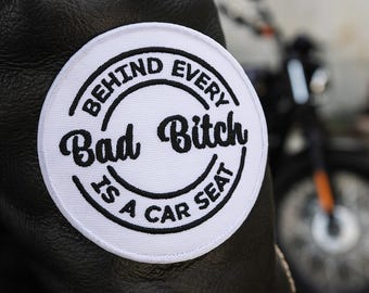 Toppa da stirare e cucire con atteggiamento da cattiva stronza per giacca, gilet e zaino, dichiarazione sarcastica e audace, emancipazione, attrezzatura da mamma impertinente