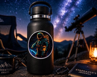 Adesivo de Astronauta, Adesivo de Vinil de Explorador Espacial, Adesivo de Galáxia Cósmica para Janela de Carro, Caminhão, SUV, RV, Laptop, Presente para Amantes do Espaço Sideral
