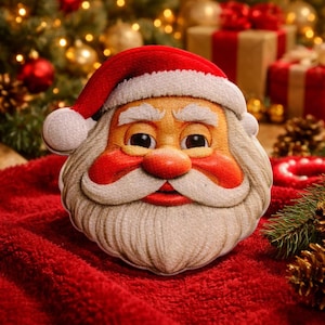 Naszywka z motywem Świętego Mikołaja, do naprasowania, do przyszycia, do kurtki, plecaka, kamizelki, odzieży, skarpet choinkowych, torby prezentowej, świątecznej, na Biegun Północny