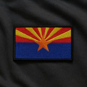 Parche del estado de Arizona, termoadhesivo, para coser o para uniformes, chaquetas, equipo, viajes, de motociclista, club de motociclistas o veterano militar.