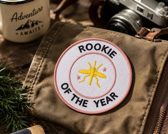 Rookie of The Year Patch/Merit Badge/Scout Style Iron-On  Applique for Jackets, Backpack/Camping Gear/Kids Patch/DIY Embroidery