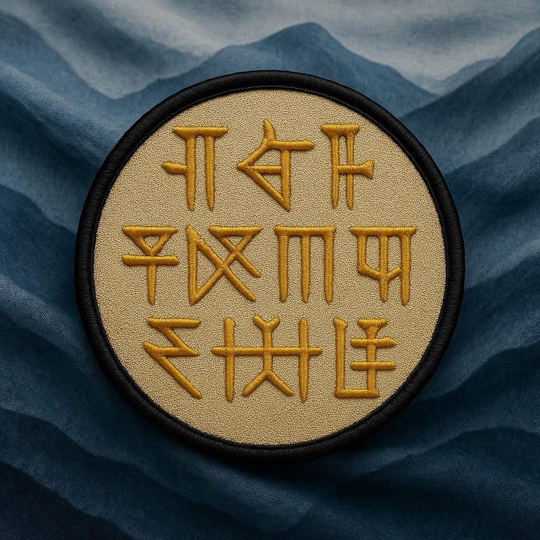 Sumerian Runes Patch–ancient Civilization/mesopotamia/history Iron-on ...