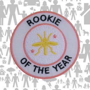Rookie of The Year Patch/Merit Badge/Scout Style Iron-On Embroidered Applique for Jackets, Backpack/Camping Gear/Kids Patch/DIY Embroidery