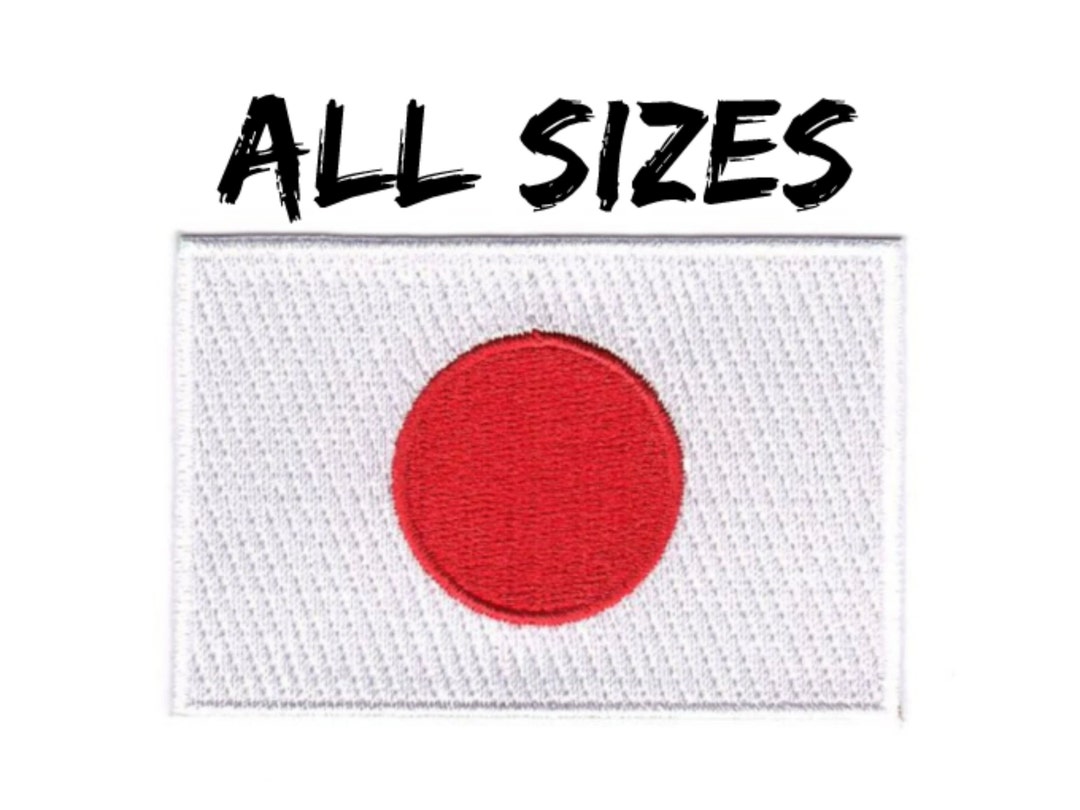 Japan Flag Patch Embroidered DIY Iron-on/sew-on Premium Applique ...