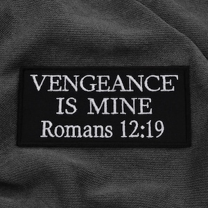 Custom Bible Verse Patch/Personalized Patch/Iron-On Patch/Sew-On Applique for Jackets, Clothing, Bible Scripture, Christian Gift
