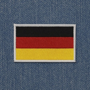 Parche de bandera de Alemania DIY para planchar o coser, aplique premium para hombro, uniforme, chaleco, chaqueta, disfraz, club de motociclistas, veterano militar, explorador
