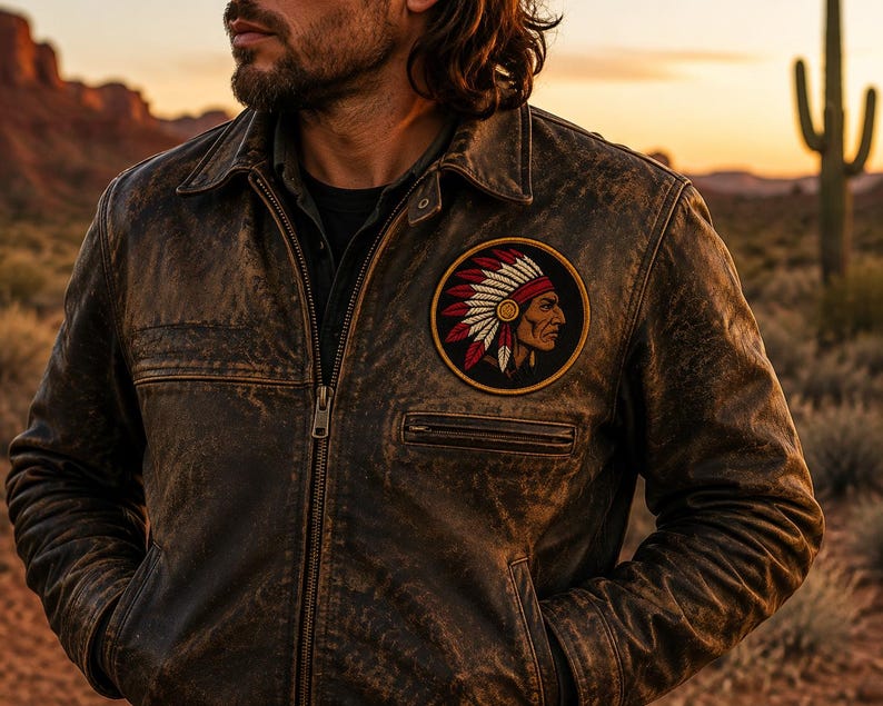 Apache Patch/Warrior Patch/Iron-On Patch/Native American Patch/Sew-On Applique for Backpacks, Hats/Tribal Symbol/Great Plains/DIY/Badge/Logo image 5