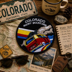 Rocky Mountain National Park Patch/Iron-On Patch/Nature Badge/Hiking & Camping/Embroidered Sew-On Applique for Clothing Jacket Hat Backpack